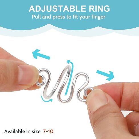 Crochet Tension Ring Handmade Crochet Ring Adjustable Crochet Ring for Finger Crochet Accessories for Crocheters Knitters (Ring Size 7-10)(Purple,7-10) in Saudi Arabia
