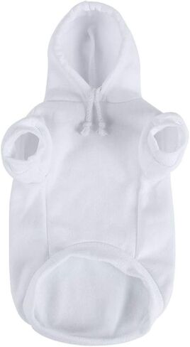 uxcell Pet Dog Hooded Hoody Sweatshirt Clothes Cotton Apparel Puppy Cat Winter/Spring/Fall Costume Outfits Fleece Warm Coat Black XS in Saudi Arabia