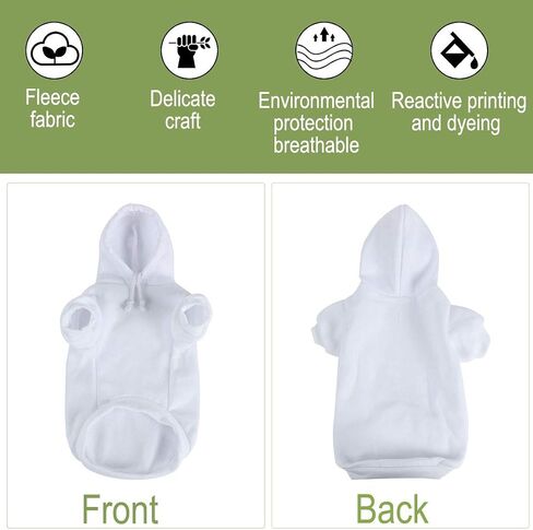 uxcell Pet Dog Hooded Hoody Sweatshirt Clothes Cotton Apparel Puppy Cat Winter/Spring/Fall Costume Outfits Fleece Warm Coat Black XS in Saudi Arabia
