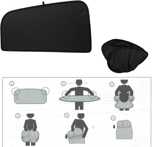 عبوتان من مظلات الشمس لنافذة السيارة لسيارة Honda HRV 2023 2024 - حاجز ظل الشمس أو ظل النافذة الجانبية للسيارة للتخييم والقيلولة والنوم والرضاعة الطبيعية in Kuwait