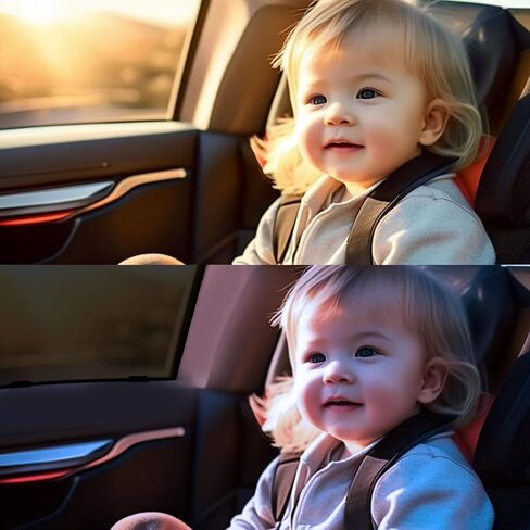 عبوتان من مظلات الشمس لنافذة السيارة لسيارة Honda HRV 2023 2024 - حاجز ظل الشمس أو ظل النافذة الجانبية للسيارة للتخييم والقيلولة والنوم والرضاعة الطبيعية in Kuwait