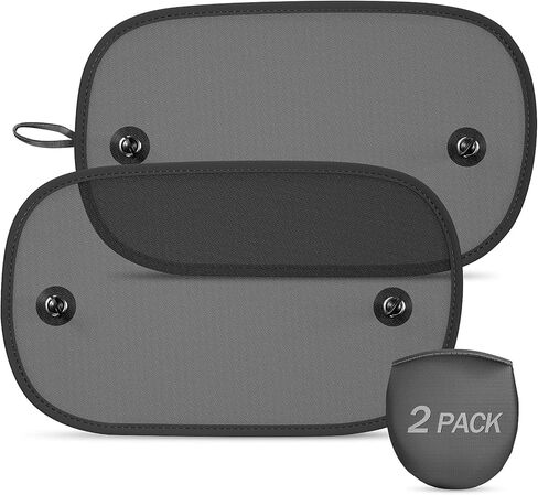 LSTRAGY Car Window Shades for Baby, 2 Pack Car Sun Shade for Baby Kids Pet UV Rays/Sunlight Protection, 20"x12" Universal Car Sun Shades with Suction Cups in Kuwait