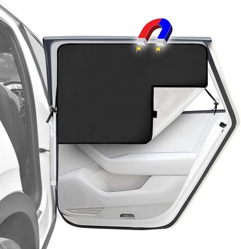 HUANLANG ظلال نافذة السيارة للنافذة الجانبية، ظل شمسي مغناطيسي لستائر خصوصية نافذة السيارة، نافذة السيارة للأطفال الصغار 100% كتلة ضوء للرضاعة الطبيعية، أخذ قيلولة، تغيير الملابس، التخييم (2 قطعة) in Kuwait