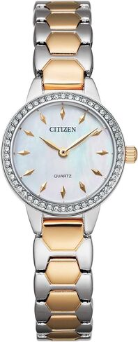 Citizen Quartz Womens Watch, Stainless Steel, Crystal in Saudi Arabia