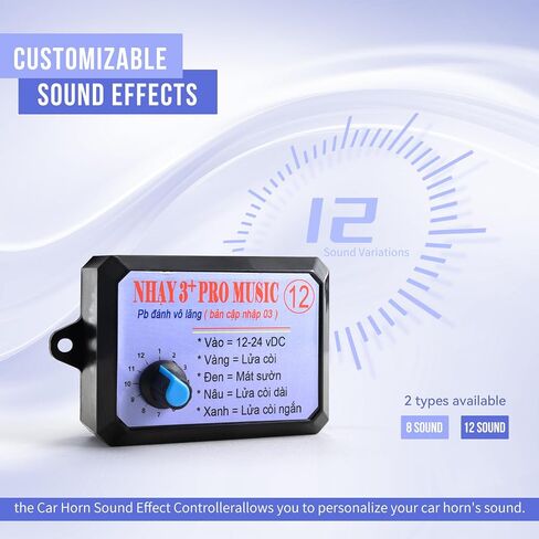 FARBIN Loud Car Horn with 12-Tone Controller 12v Motorcycle Horns High Tone/Low Tone Metal Twin Horns Kit with Protective Grill Universal Electric Horns for Truck Car Motorcycle in Kuwait