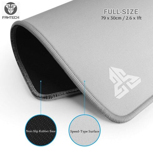 مجموعة لوحة مفاتيح وماوس ألعاب FANTECH P31SE RGB ولوحة ماوس كبيرة، لوحة مفاتيح ميكانيكية سلكية مكونة من 104 مفاتيح ومفتاح أزرق مع مسند للمعصم وماوس ألعاب 10K DPI ولوحة ماوس ألعاب (31.5×12 بوصة) للكمبيوتر الشخصي، أبيض in Kuwait