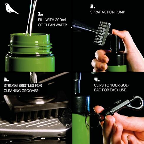 The Effortless Golf Club Groove Cleaning Brush with Built in Water Spray in Saudi Arabia