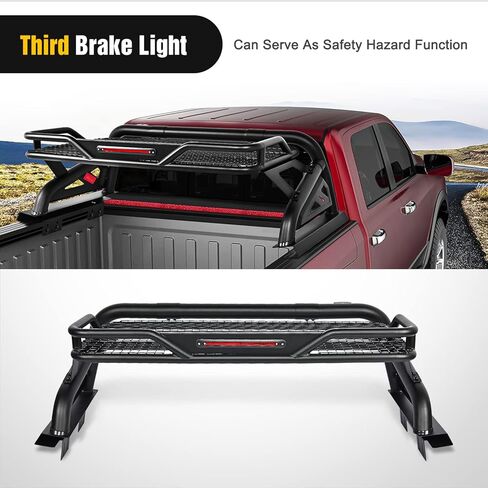 Nilight Truck Bed Chase Rack Roll Bar البضائع الناقل سلة ل2002-2023 دودج Ram1500 2014-2023 شيفروليه سيلفرادو/جي إم سي Sierra1500 2015-2023F150 2014-2023Tundra يناسب الشاحنات كاملة الحجم ضمان لمدة عامين in Kuwait
