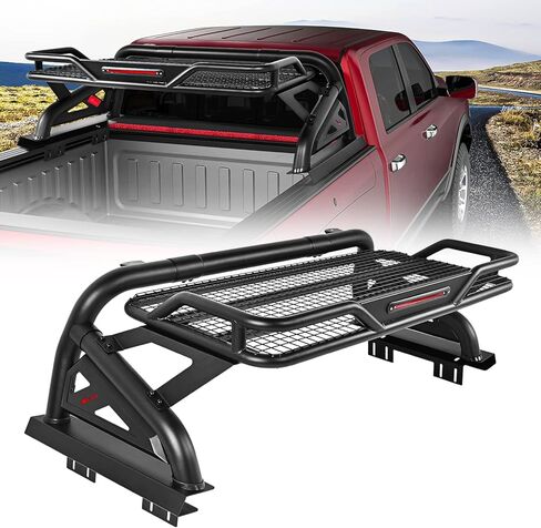 Nilight Truck Bed Chase Rack Roll Bar البضائع الناقل سلة ل2002-2023 دودج Ram1500 2014-2023 شيفروليه سيلفرادو/جي إم سي Sierra1500 2015-2023F150 2014-2023Tundra يناسب الشاحنات كاملة الحجم ضمان لمدة عامين in Kuwait
