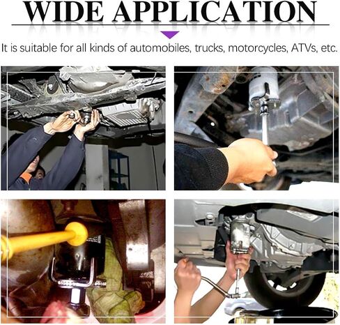 Swpeet 2Pcs 12 Inch Large Adjustable Oil Filter Pliers with Universal 3 Jaw Oil Filter Wrench Tool for Diameters 2 1/8-4 1/2 Inches Fits ⅜ and ½ inch Drive Removing Motorcycles Cars Trucks in Saudi Arabia