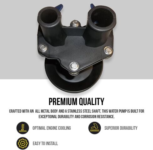 مضخة دافعة لمياه البحر الخام مع بكرة مثبتة لـ Mercury Mercruiser 4.3، 5.0، 5.7، 6.2 L، 8M0137216، 46-8M0118067، 46-862914T10، 46-862914T3، 46-8M0122655 4.3l 5.0l 5.7l 350 ماج برافو in Kuwait