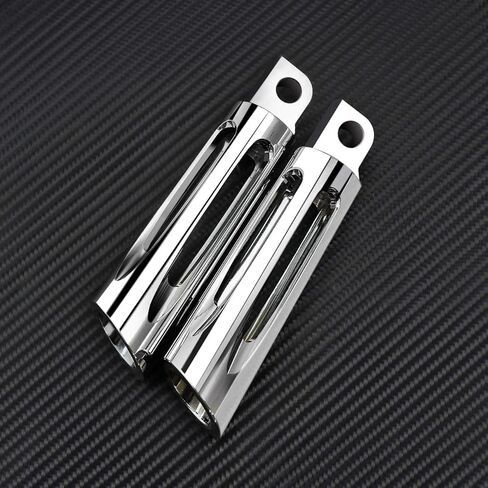 YHMTIVTU دراجة نارية Footpegs باستخدام الحاسب الآلي قطع الذكور جبل أوتاد القدم مسند القدم الدواسات صالح ل Harley Sportster Dyna Road King Electra Glide Fat Bob Chrome 1 زوج in Kuwait