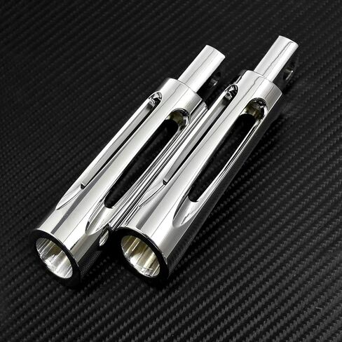 YHMTIVTU دراجة نارية Footpegs باستخدام الحاسب الآلي قطع الذكور جبل أوتاد القدم مسند القدم الدواسات صالح ل Harley Sportster Dyna Road King Electra Glide Fat Bob Chrome 1 زوج in Kuwait