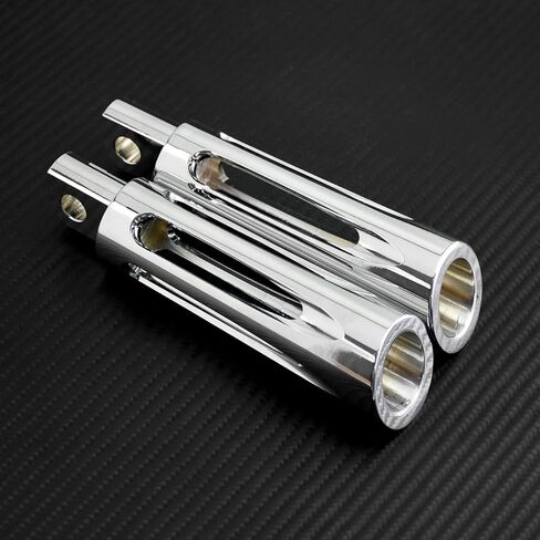 YHMTIVTU دراجة نارية Footpegs باستخدام الحاسب الآلي قطع الذكور جبل أوتاد القدم مسند القدم الدواسات صالح ل Harley Sportster Dyna Road King Electra Glide Fat Bob Chrome 1 زوج in Kuwait