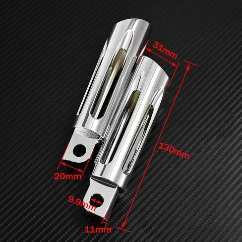 YHMTIVTU دراجة نارية Footpegs باستخدام الحاسب الآلي قطع الذكور جبل أوتاد القدم مسند القدم الدواسات صالح ل Harley Sportster Dyna Road King Electra Glide Fat Bob Chrome 1 زوج in Kuwait