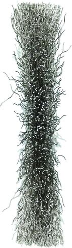 Weiler 00184 4" Narrow Face Crimped Wire Wheel, .0118" Stainless Steel Fill, 1/2"-3/8" Arbor Hole, Made in the USA in Saudi Arabia