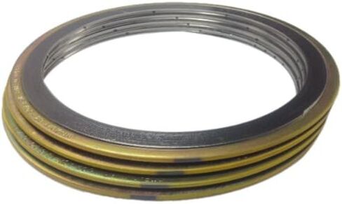 Sur-Seal, Inc. Teadit 9000IR36A304GR150 حشية ملفوفة حلزونية مع حلقة داخلية 304SS، وأنبوب 36 بوصة، وشفاه فئة 150، ولفات 304SS، وجرافيت مرن للتطبيقات مع ركوب الدراجات الحرارية وتغيرات الضغط in Kuwait