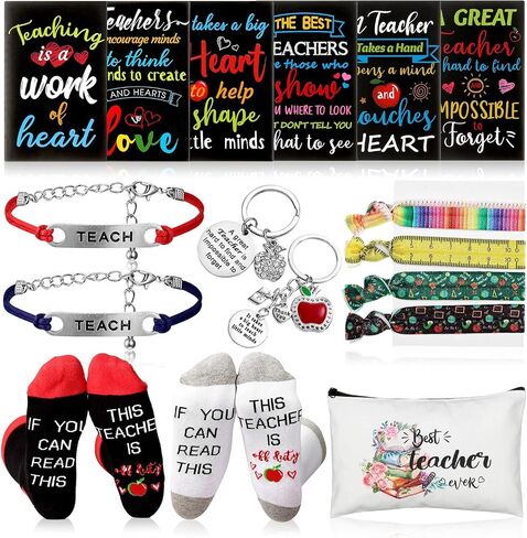 Jetec 36 Pcs Teacher Appreciation Gifts Bulk 2024 Graduation Teacher Gifts Set for Women Thank You Gift for Teacher Birthday Gifts Retirement Gift Back to School Teacher's Day Bulk Gifts in Saudi Arabia