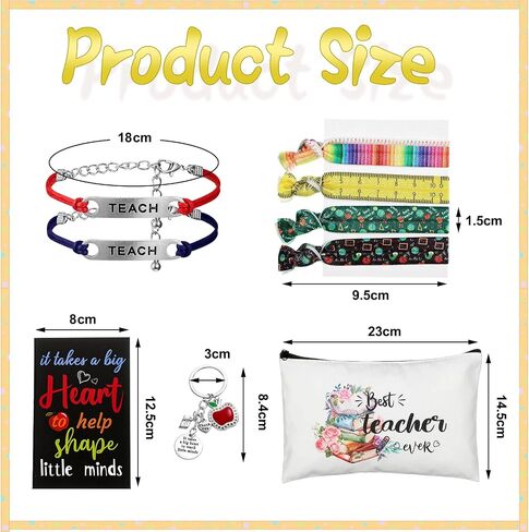 Jetec 36 Pcs Teacher Appreciation Gifts Bulk 2024 Graduation Teacher Gifts Set for Women Thank You Gift for Teacher Birthday Gifts Retirement Gift Back to School Teacher's Day Bulk Gifts in Saudi Arabia