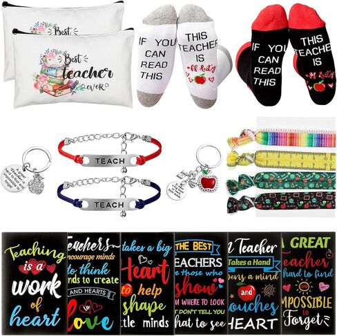 Jetec 36 Pcs Teacher Appreciation Gifts Bulk 2024 Graduation Teacher Gifts Set for Women Thank You Gift for Teacher Birthday Gifts Retirement Gift Back to School Teacher's Day Bulk Gifts in Saudi Arabia