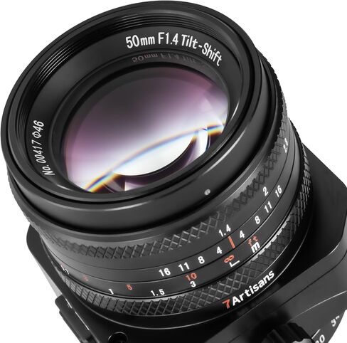 7ARTISANS 50mm F1.4 Tilt Shift APS-C Lens,7 Elements in 6 Groups, 46°Angle of View,De-clicked Aperture Ring,for Sony E Mount Camera A6400 A6300 A6500 A6600 A7R A7RIII A7RIV A7IV A7SIII A9.ect in Saudi Arabia