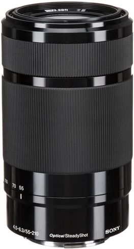 عدسة Sony E مقاس 55-210 مم f/4.5-6.3 OSS (أسود) + مجموعة مرشحات مكونة من 3 قطع + حقيبة ظهر + بطاقة ذاكرة سعة 64 جيجابايت + حامل ثلاثي مرن + محفظة بطاقة الذاكرة + حافظة غطاء العدسة + طقم تنظيف العدسة + حزام اليد - حزمة in Saudi Arabia