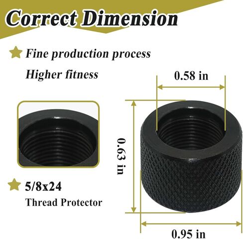 4 قطع 5/8 * 24 قطعة حماية للخيط لـ 308 LR308، فولاذ in Kuwait