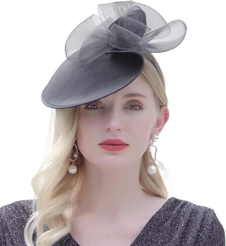 F FADVES 1920s قطع زينة قبعة للنساء الشاي عقال للحفلات ديربي الزفاف شبكة قطع زينة in Kuwait
