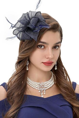 BABEYOND Fascinator Hats for Women - Tea Party Hats Fascinators Kentucky Headband Derby Hat Wedding Cocktail Ribbon Headwear in Saudi Arabia