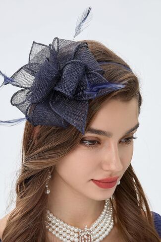 BABEYOND Fascinator Hats for Women - Tea Party Hats Fascinators Kentucky Headband Derby Hat Wedding Cocktail Ribbon Headwear in Saudi Arabia