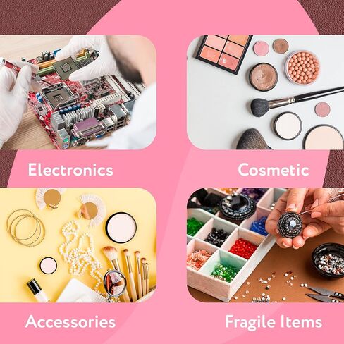 أكياس فقاعات مضادة للكهرباء الساكنة مقاس 4 × 3.5 بوصة. عبوة مكونة من 25 كيس فقاعات من البولي إيثيلين الوردي ذاتي الغلق. قشر وختم الحقيبة الفقاعية. أكياس فقاعية خفيفة مقاومة للماء لتغليف الإلكترونيات ومستحضرات التجميل in Kuwait