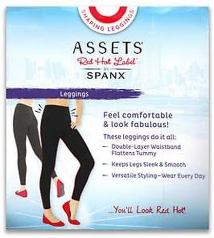 Assets Red Hot By Spanx Shaping Leggings (1663) (1X-Large, Black) in Kuwait