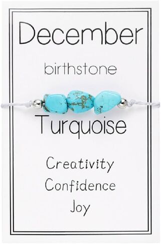 COLORFUL BLING Birthstone Crystal Beads Bracelets Healing Crystal Zodiac Bracelet for Women Girls Natural Stone Chakra Anxiety Relief Zodiac Beaded Bracelets for Birthday Gifts Horoscope Jewelry in Saudi Arabia