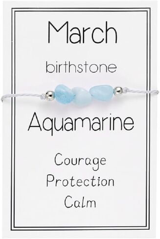 COLORFUL BLING Birthstone Crystal Beads Bracelets Healing Crystal Zodiac Bracelet for Women Girls Natural Stone Chakra Anxiety Relief Zodiac Beaded Bracelets for Birthday Gifts Horoscope Jewelry in Saudi Arabia