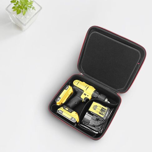 حافظة صلبة من RLSOCO لجهاز DEWALT DCD771C2 / DCF787C2 / DCK240C2 / DCF885C1 / DCD800D2 20V Max طقم المثقاب/السائق اللاسلكي، حقيبة تخزين للمثقاب/السائق، البطارية وشاحن البطارية (الجراب فقط) in Saudi Arabia