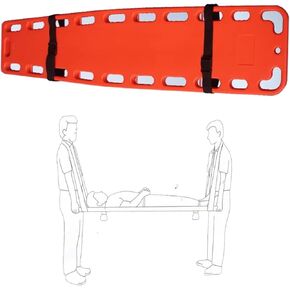 Lifesaving Stretcher Plastic Aquatic Spine Board Portable, Emergency Rescue Life-Saving Stretcher for Water Parks Pools Seaside, First Aid Backboard Immobilizer(184x45x5.5cm(72.5x17.7x2.2in)) in Kuwait