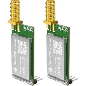 Loongtrek-2PCS DX-LR31 لا يتطلب تطوير وحدة واجهة Semtech SX1262 LORA UART AT Conman 868/915MHz 22 dBm 5KM طويلة المدى متوافقة مع شهادة Arduino CE FCC (LR31-900T22S *2 قطعة) in Kuwait