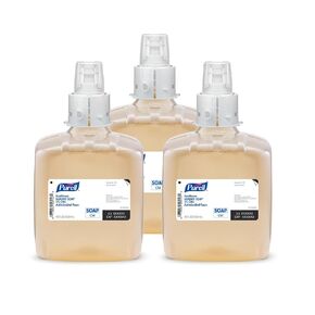 PURELL Healthcare HEALTHY SOAP 2% CHG Antimicrobial Foam, Fragrance Free, 1250 mL Foam Refill for PURELL CS4 Manual Soap Dispenser (Pack of 3) - 5181-03 - Manufactured by GOJO, Inc. in Kuwait