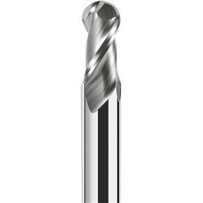 Chowmaster 2 Flute Ball Nose End Mill 4 6 8 10 12mm Shank Milling Cutter CNC Engraving Router Bit for Wood Aluminum(R3x6x100) in Saudi Arabia