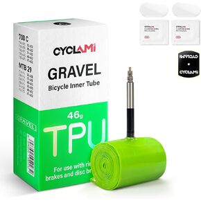 1-Pack TPU Inner Tubes 700C x 32-47C/ MTB29 inch x 1.5/1.7 Ultra-Light 46g Bike Tube with 45mm Presta Valve for All Road Bike MTB Gravel Bicycle Tire(Include Bike Tube Patch Repair Kit) in Saudi Arabia