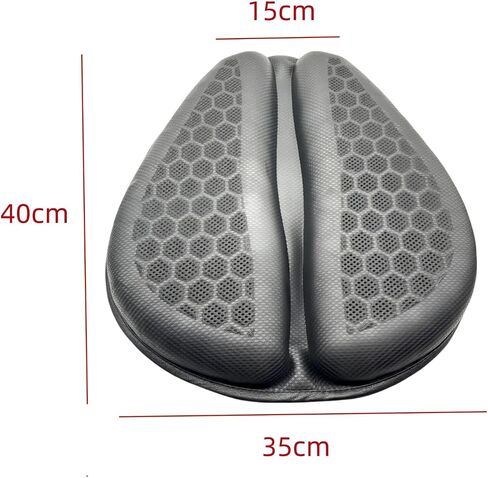 Motorcycle Gel Seat Cushion - 3D Honeycomb Shock-Absorbing Breathable Seat Cover - Waterproof & Sunscreen Bike Seat Pad in Kuwait