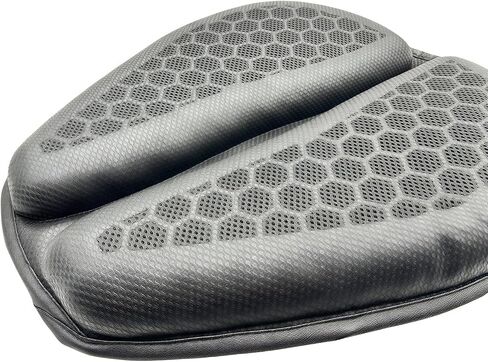 Motorcycle Gel Seat Cushion - 3D Honeycomb Shock-Absorbing Breathable Seat Cover - Waterproof & Sunscreen Bike Seat Pad in Kuwait