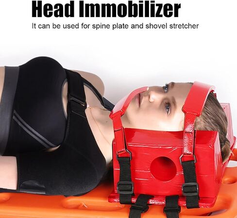 Life-Saving Board for Lifeguards, Foldable Spine Board Stretcher Backboard, Plastic Water Floating Back Boards, Weight Capacity 159Kg / 350Lb,Four Fold (Fixator + Neck Collar) in Kuwait