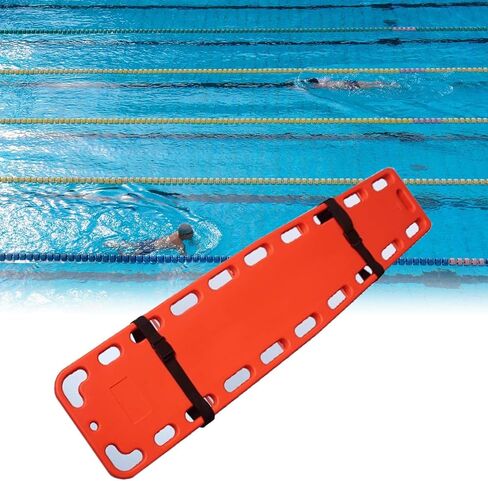 Aquatic Rescue Stretcher Board - Waterproof Life-Saving Backboard for Pools, First Aid Spine Immobilizer, Compact Design, 72.5"x17.7"x2.2" - Essential Lifeguard Equipment in Kuwait