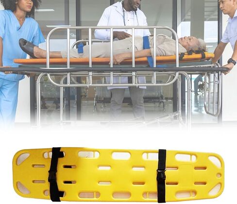 First Responder Backboard, Water Floating Stretcher Spine Board Immobilization, Portable Patient Transfer Rescue Ambulance Stretcher Gurney(138x35x5cm(54.3x13.8x2in)) (138x35x5cm(54.3x1 in Kuwait
