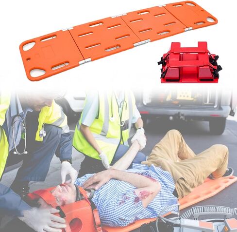 Waterproof Gurney Stretcher - Heavy Du Spine Board for Emerncy First Aid, Backboard Imlizat & Spinal Precauts (Includes Head & Backboard Imlizer) in Kuwait