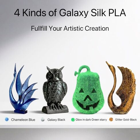 خيوط طابعة ثلاثية الأبعاد 1.75 مم Filajoy3D دقة أبعاد الطباعة +/- 0.02 مم لمعظم طابعات FDM ثلاثية الأبعاد، 4 × 250 جرام بكرات لطابعات FDM in Kuwait