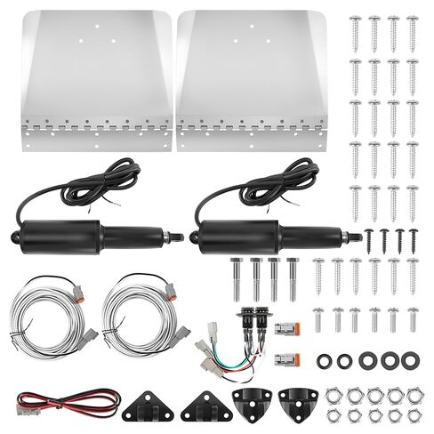 15101-104 9" X 12" Standard Boat Trim Tab Kit, 12V Electric Trim Tabs with Double Rocker Switch Fits for 16-25 ft Boats in Kuwait