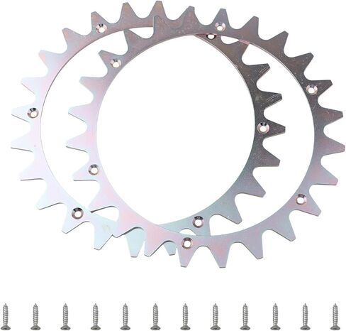Anti-Slip Spikes for Mowing Robot L Type, 225mm Traction Wheel Studs, Metal Grip Enhancers for Various Terrains, Silver, 14 Pieces (2 Spikes + 12 Screws) in Kuwait