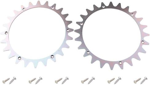 Anti-Slip Spikes for Mowing Robot L Type, 225mm Traction Wheel Studs, Metal Grip Enhancers for Various Terrains, Silver, 14 Pieces (2 Spikes + 12 Screws) in Kuwait